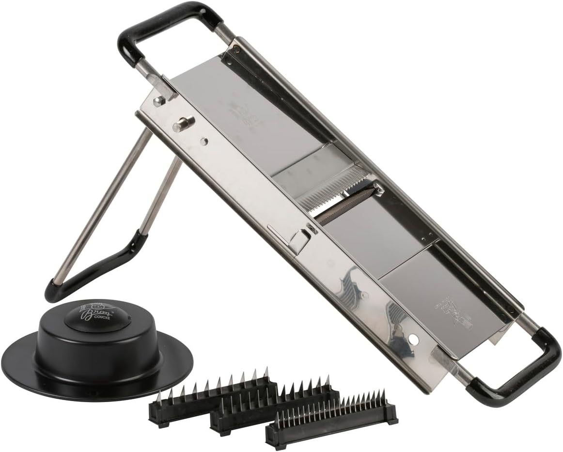 Tellier Chef's Mandoline Reversible (2-4-7-10mm Vegetables Julienne or Fries)