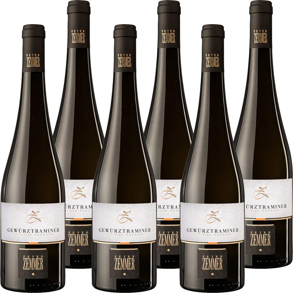 Gewurztraminer Doc | Peter Zemmer | Vino Bianco Alto Adige | Altoatesino | 6 Bottiglie 75 Cl | Idea Regalo