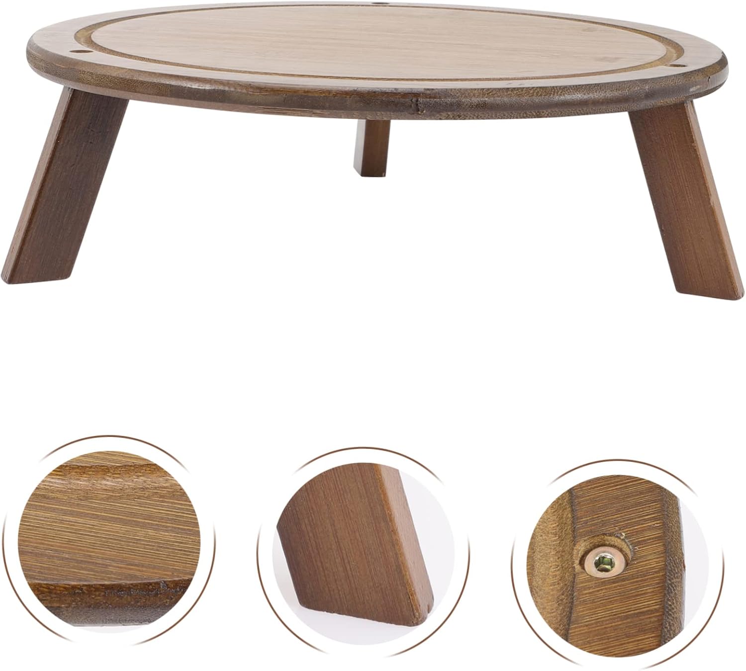 ibasenice Plant Stand Bamboo Flower Pot Stand Indoor Bonsai Planter Home Plant Holder