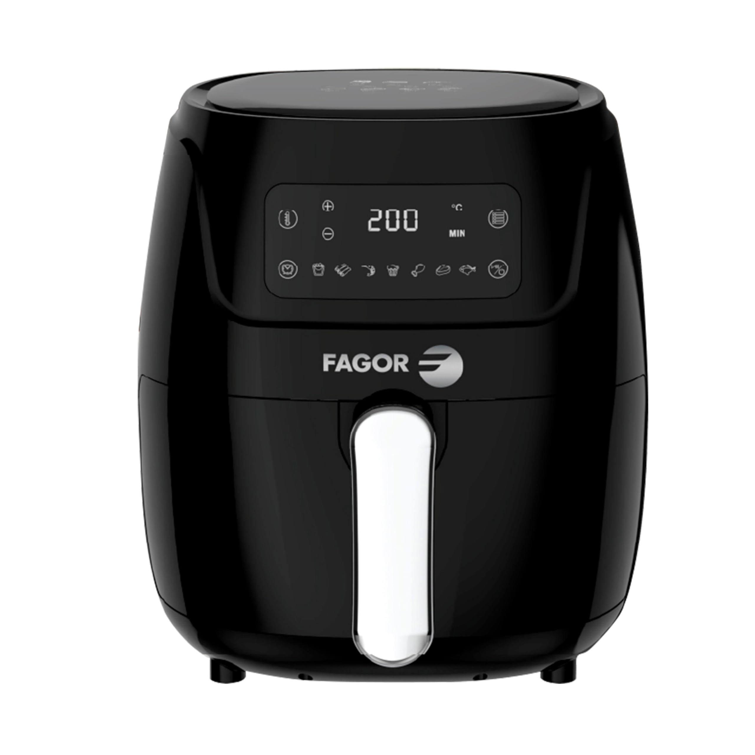 Freidora de Aire 5,7L XXL 1800W sin Aceite, Air Fryer con Pantalla Táctil y 7 Programas, Cocina Saludable Rápida, Temperatura 80-200ºC, Fácil Limpieza, FAGOR Naturfry