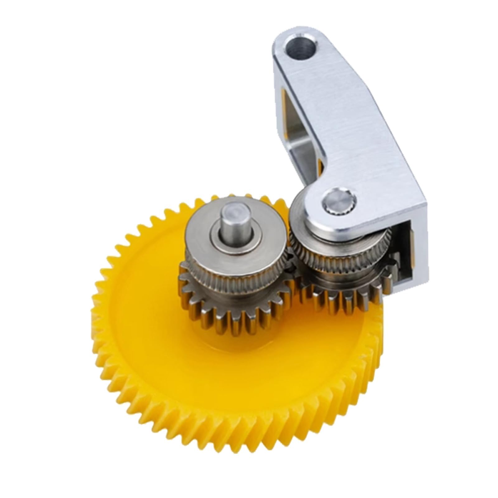Engrenage d'extrudeuse pour imprimante 3D Bambu Lab X1 X1C P1P P1S, poignée moulée par injection d'origine, engrenage extrudeuse en acier trempé amélioré, flux plus lisse et plus uniforme, dure et