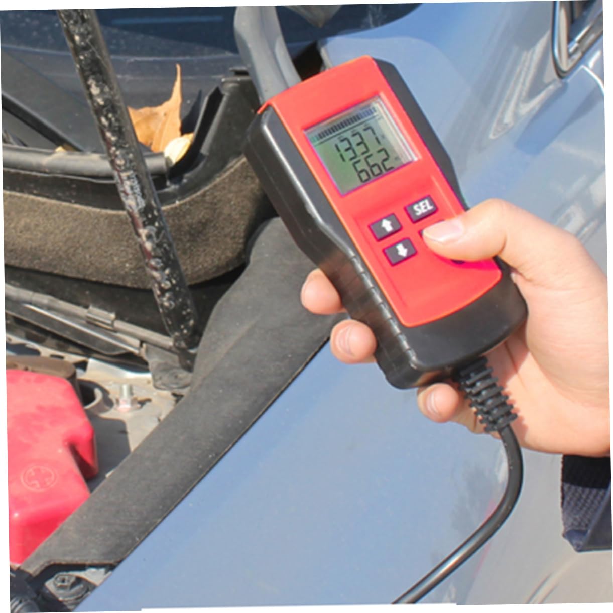 Comprobador de Batería de Automóvil de 12 V Lcd Rojo