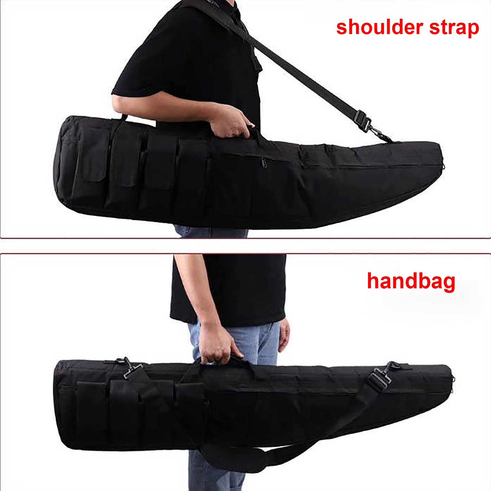 Bolsa para Armas, Bandolera Multifuncional, Funda para Escopeta con Correa para el Hombro, Funda para Dos Armas