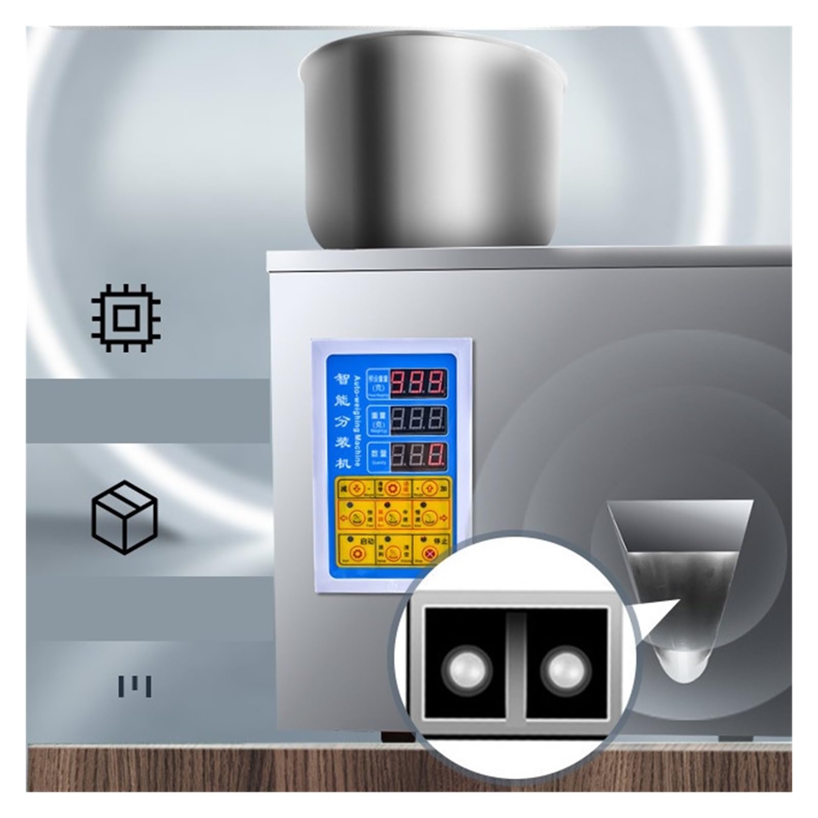 Automatyczny Dozownik Ilościowy Przyprawa Do Kawy W Proszku Maszyna Napełniania Wagą Pakowania Granulatu Herbaty Szybkie I DokłAdne NapełNianie(Rotary Dispenser 100g)