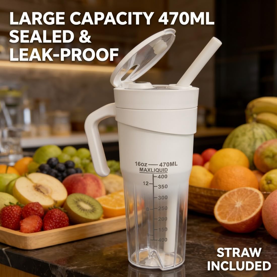 Juicer Machines, HD-09 Portable Wireless Juicer Cu, 600ml Personal Blender, 150W Smoothie Maker con ricarica USB, design compatto per viaggi, casa, ufficio, alimenti per bambini, pulizia automatica