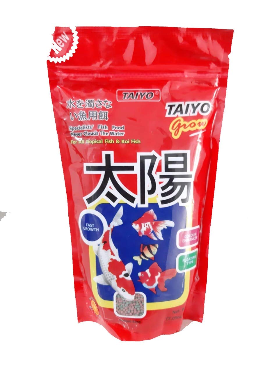 TAIYO Grow Staple Fish Food Pouch for All Life Stages, 200 G