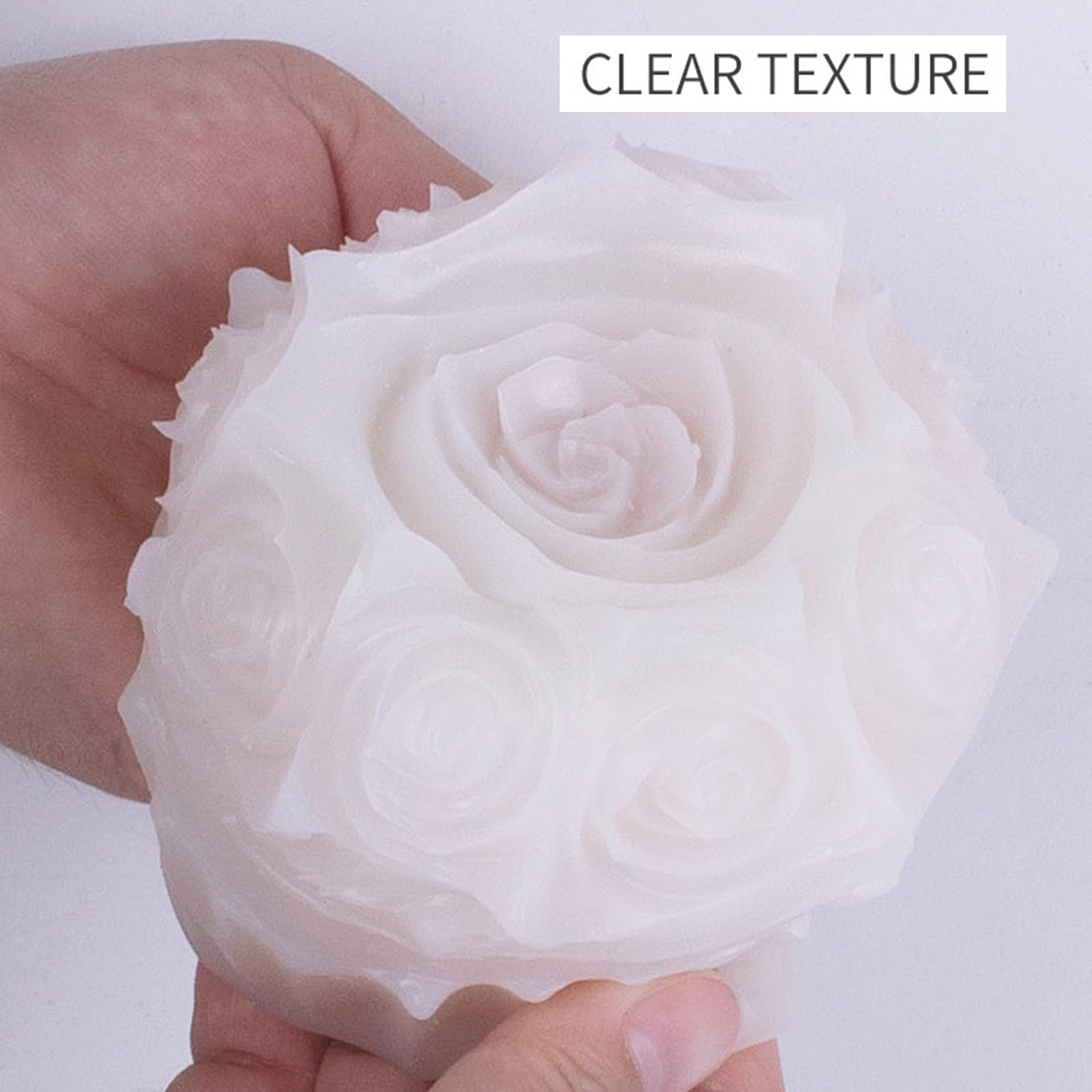 Molde de silicona para velas de flores, moldes de fundición hechos a mano, moldes de yeso, suministros de manualidades para decoración de bodas