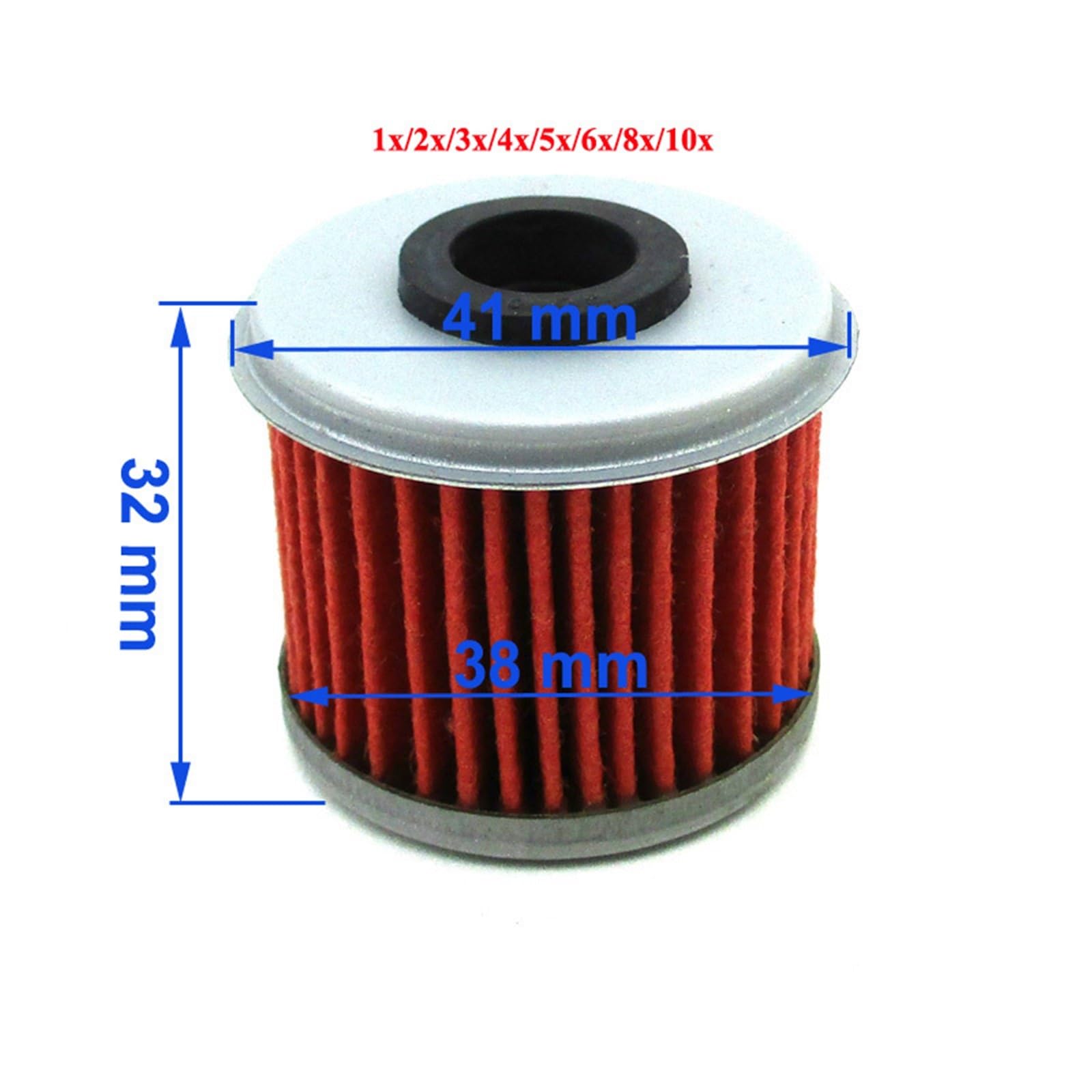 Filtro Olio per motociclette Filtro Olio combustibile HF116 KN116 Adatto per Honda CRF150F CRF250X CRF150R CRF250R CRF450R TRX450R TRX450ER CRF150RB Filtri Benzina(12pcs)