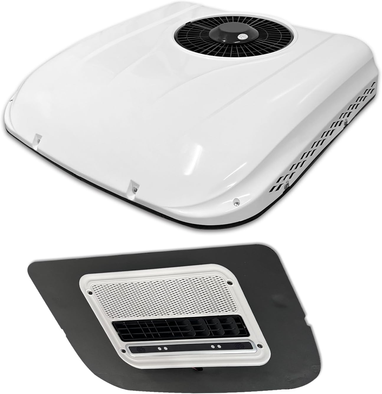 RV Air Conditioner 8000 BTU Non-Ducted, 45dB 2-in-1 RV Rooftop AC Unit, Cooling for Camper AC Unit, Easy Install for Camper, RVs and Trucks