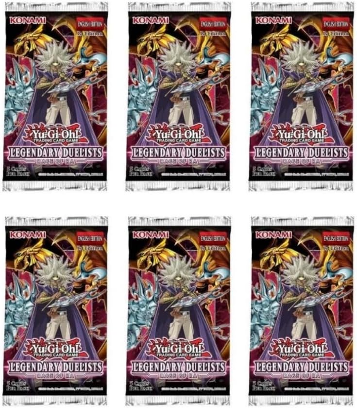 6 Packs 5 Card Booster Pack for Yugioh Rage of Ra