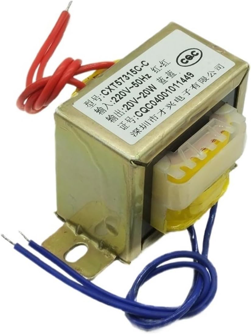 Power Transformer Power Transformer 20W 220V to 20V 1A AC 20V Transformer EI57 Pure Copper Isolation Isolated Power Transformer