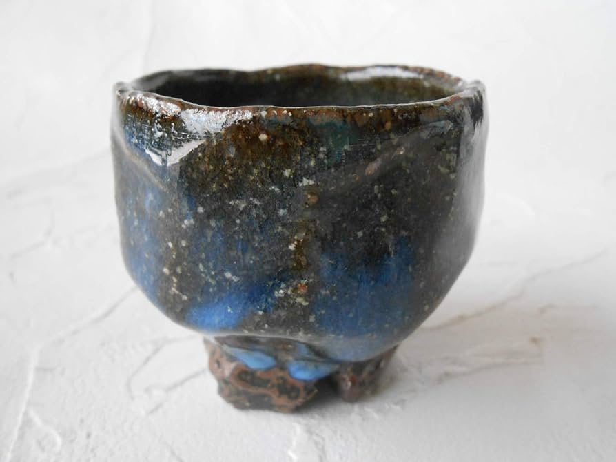 【新品・未使用】青萩　大皿　納富晋作 青萩皿】大皿納冨晋作 作歴・共箱付き