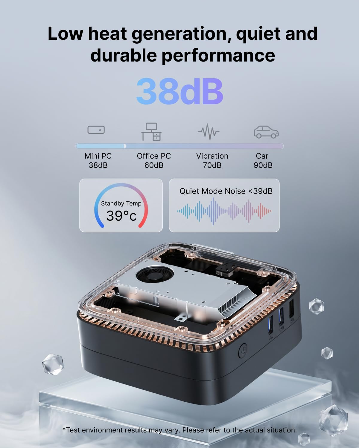 NiPoGi AK1PLUS Mini PC Ιntel Celeron N5030 (MAX 3,1GHz)12GB RAM+256GB SSD | Meglio di N3350/N3450 Due Display 4K@60Hz ,Supporto 2.5" SATA3.0 SSD WiFi 5+BT4.2 LAN Lavoratori Da Casa e Smart Worker