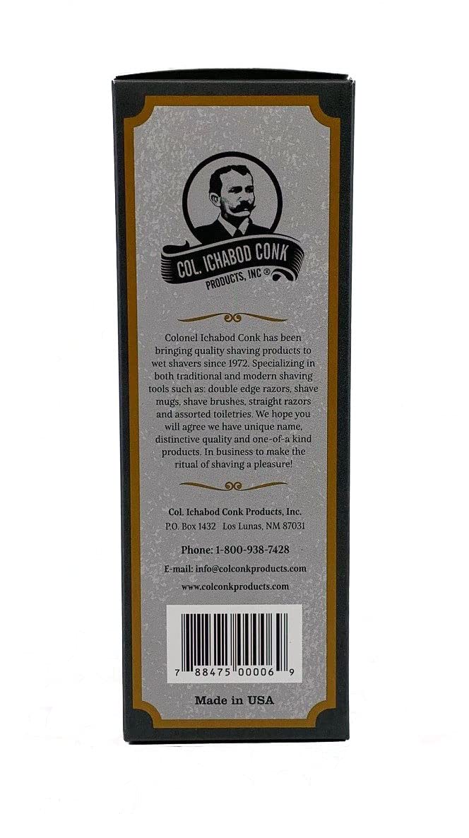 Colonia de Vidrio para después del afeitado Coronel Ichabod Conk Amber 4