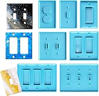 Vista 4 de 7Pcs Light Switch Cover Resin Molds,Switch Socket Panel Plaster Mold for Epoxy Resin,Switch Plate Silicone Mould Outlet Cover Molds for DIY Crafts