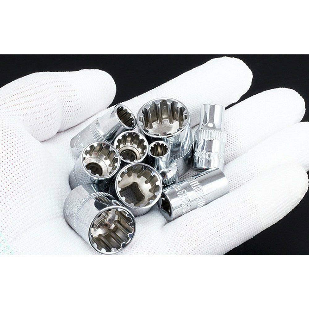 BE-TOOL Universal-Steckschlüssel-Adapter – Passt Auf 5–14 Mm Muttern (1/4 Zoll, Verchromt)