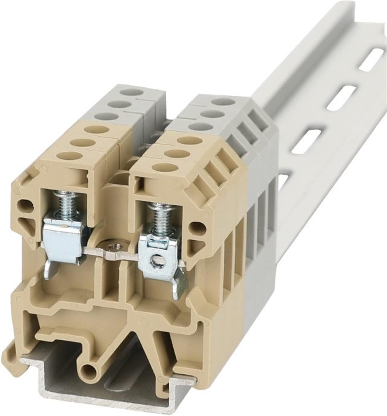 10Pcs SAK6EN Universal Screw Connection Feed-Through SAK6 SAK 6 mm² Wire Electrical Connector DIN Rail Terminal Block SAK 6EN