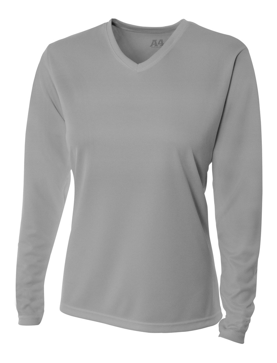A4 da Donna Birdseye Maglia Girocollo a Maniche Lunghe