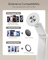 Vista 5 de SAIJI Soporte de almohada Kindle, soporte magnético para iPad compatible con Kindle, tableta, iPad, iPhone, soporte de tableta de 360° para cama