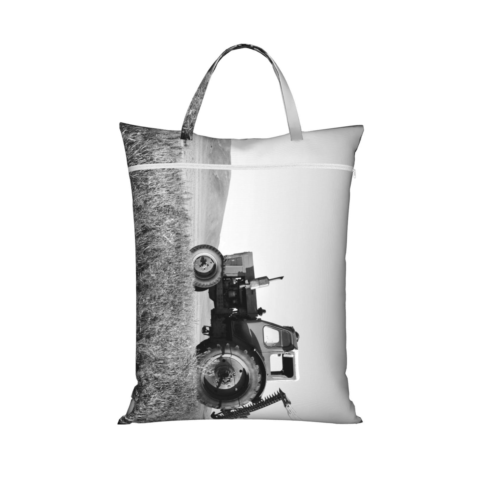 YFSGDLBN Tractor Agriculture Tranquil printed Travel dirty laundry bag clothes pack Storage Basket Bag
