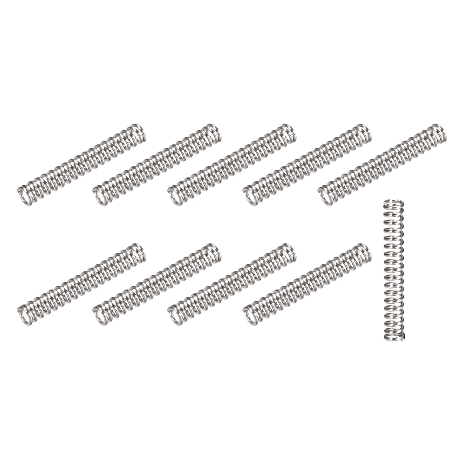 METALLIXITY Compression Springs (0.4x5mm OD,25mm Free Length) 30Pcs, 304 Stainless Steel Extension Spring - for Shop Home Repairs, DIY Projects, Silver Tone — Amazon image 8