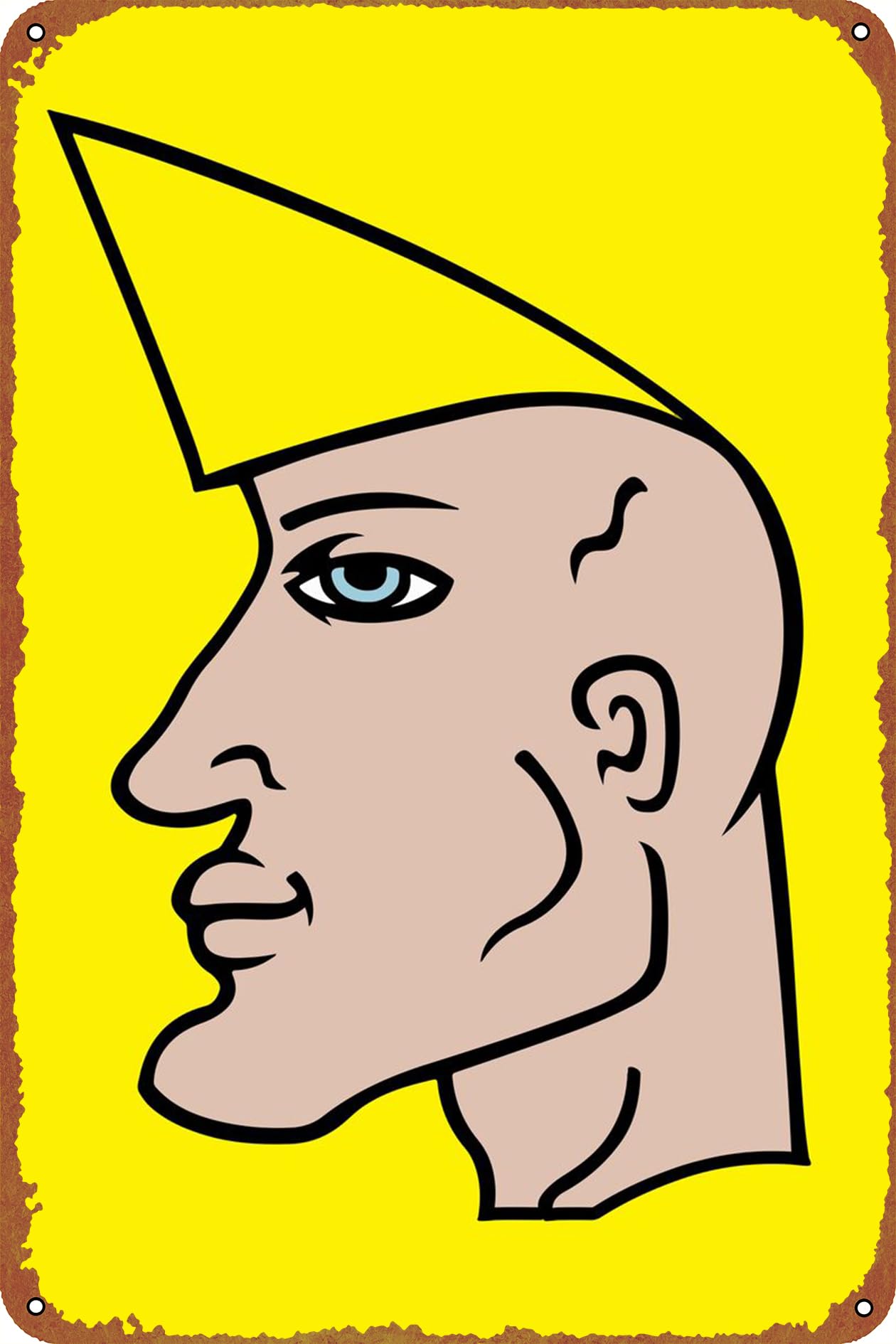 Amazon.com: Chad meme wojak memes 海報標誌金屬錫標誌牆壁藝術裝飾- 復古標誌用於家居裝飾禮物- 8x12 英吋:  居家與廚房