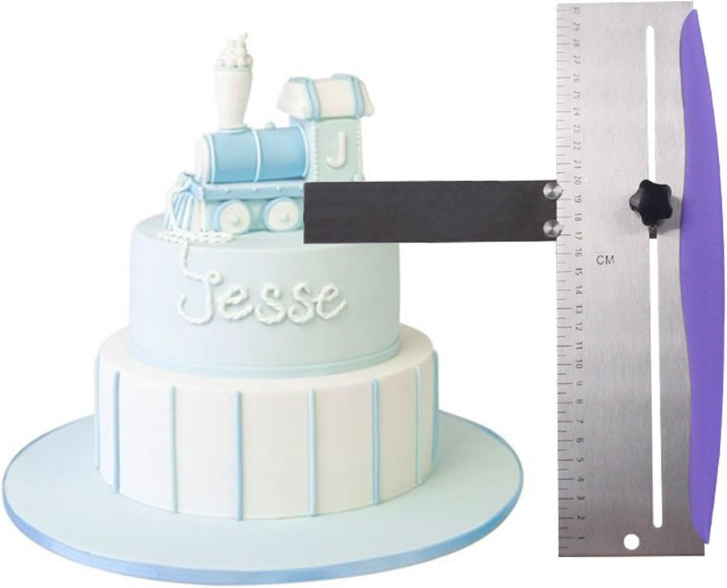 12 Inch Cake Scraper Smoother, Stainless Steel Cake Frosting Tool