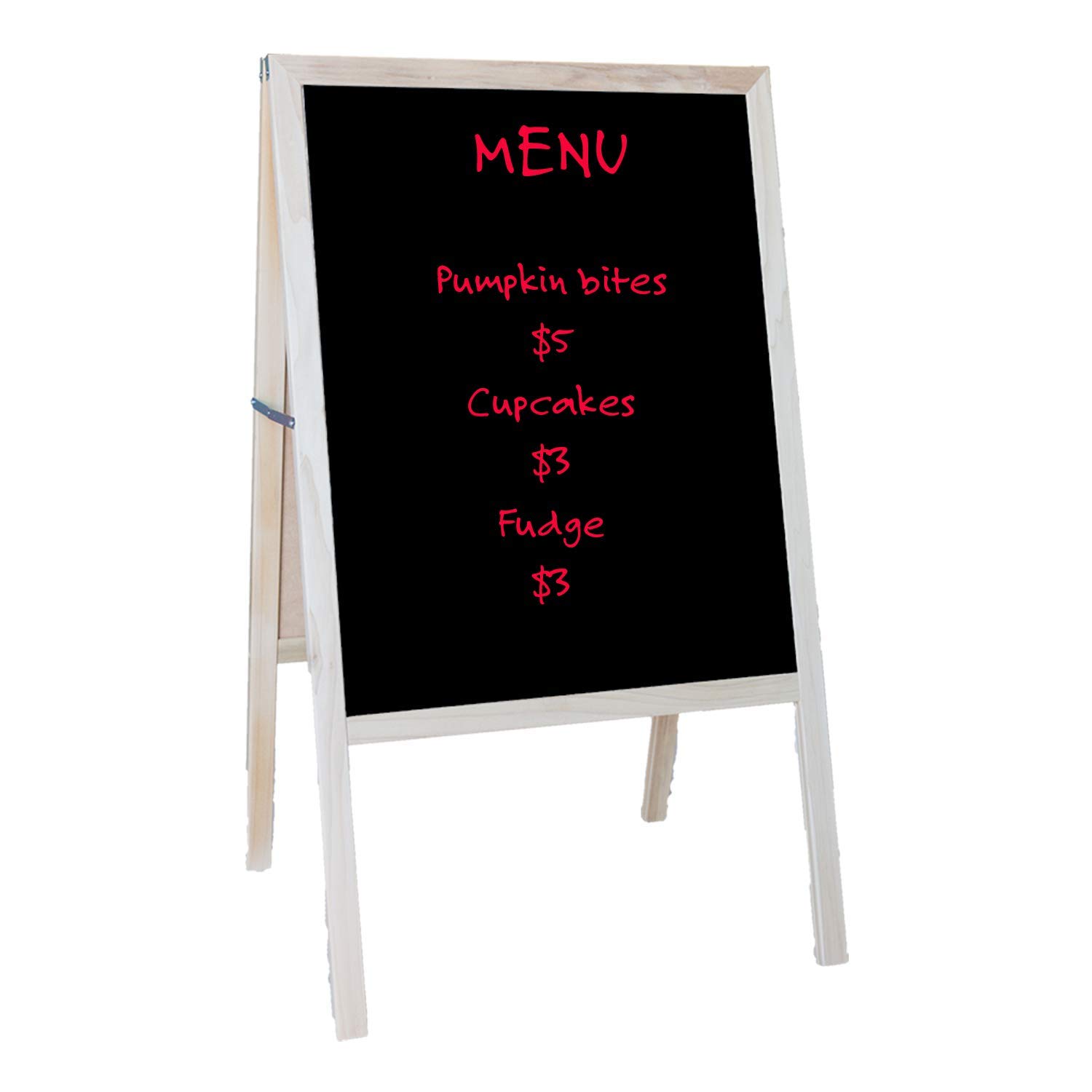 Flipside Products Natural Hardwood / 1 / White Dry Erase/Black Dry Erase Easels