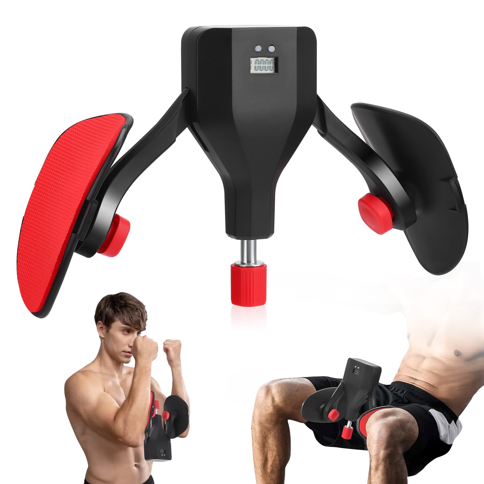 Thigh Master, 10-50KG Adjustable Resistance, Pelvic Floor Muscle Trainer for Women and Man, Thigh Toner with Fixed Leg Straps and LED Screen, Leg Inner Thigh Exercise Equipment for Home Gym