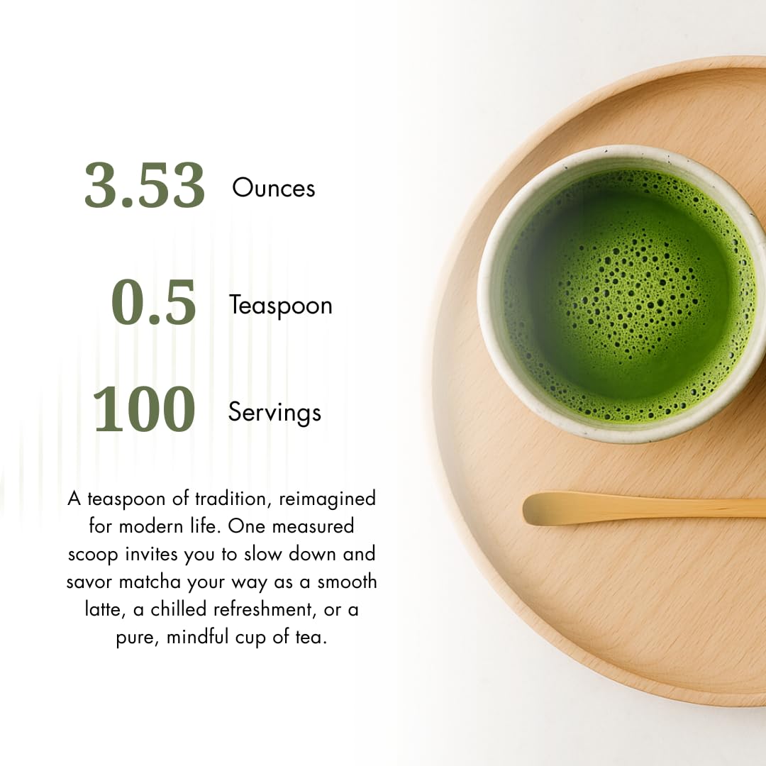 Nippon Matcha Organic Premium Ceremonial Grade Japanese Matcha Green Tea Powder First Harvest from Uji Kyoto USDA Certified — view 6