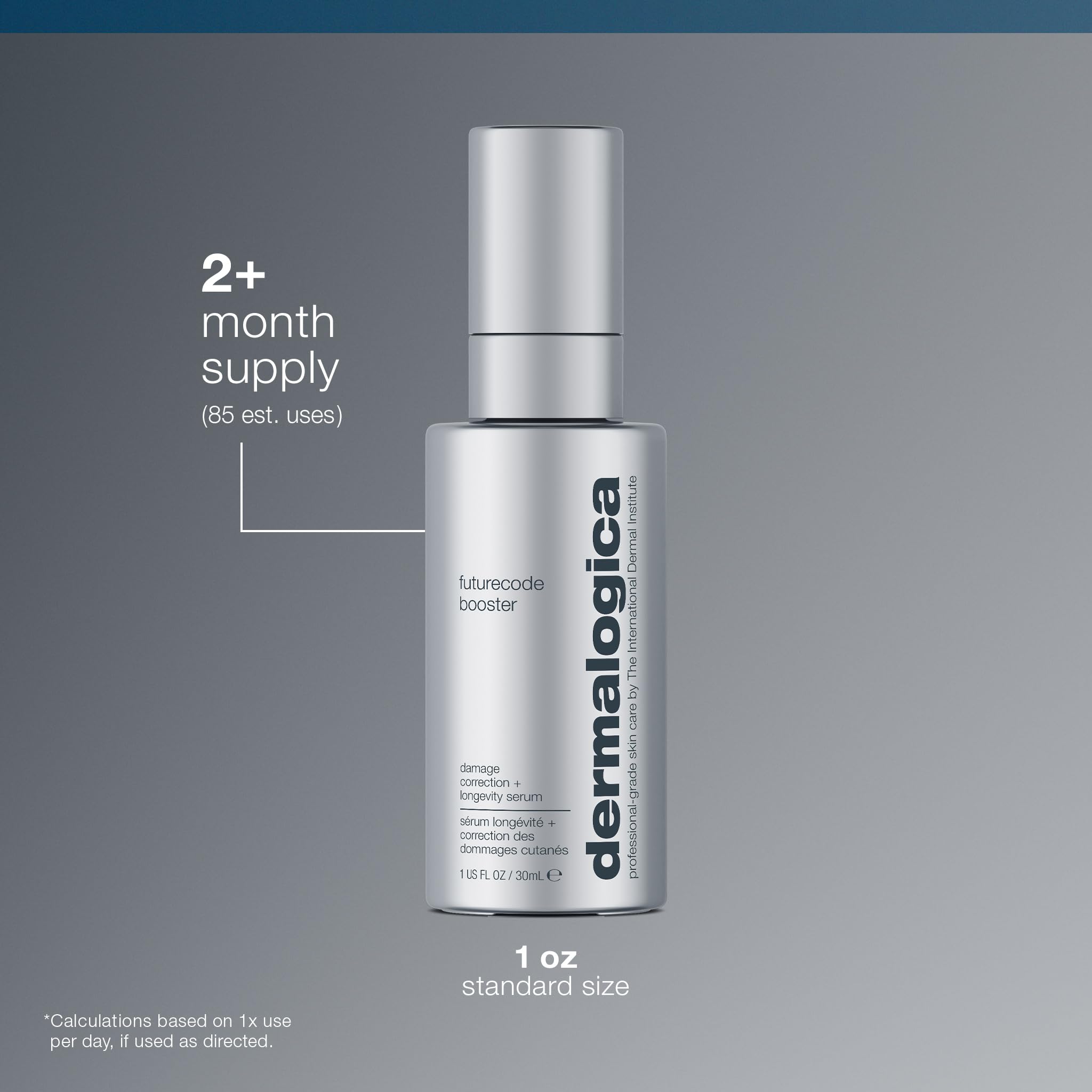 Dermalogica futurecode booster Damage-Correcting Longevity Serum 15ml | Beruhigender Reiniger, der Rötungen und Spannungsgefühle lindert und die Hautbarriere unterstützt.