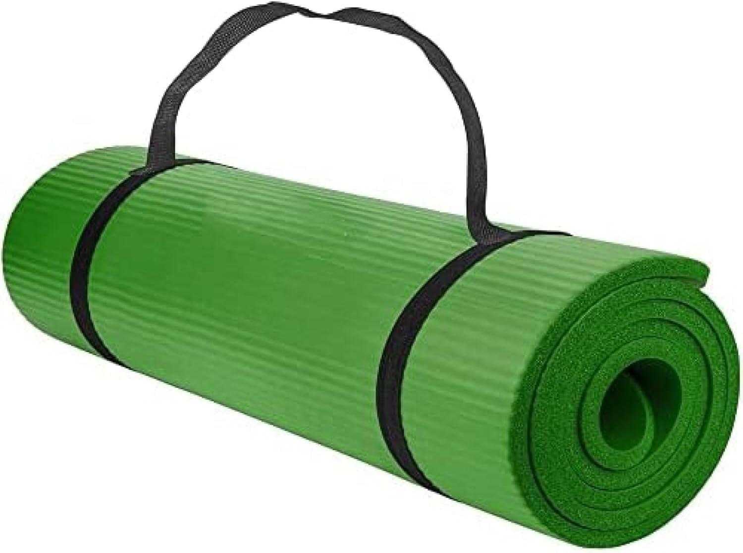 Yogamatte Übungsmatte TPE Fitness Yogamatte 15mm Extra Dicke Nbr-Matte Mit Hoher Dichte Für Pilates, Fitness & Workout Mit Tragegurt Für Home Gym, Training, Pilates, Liegestütze, Red