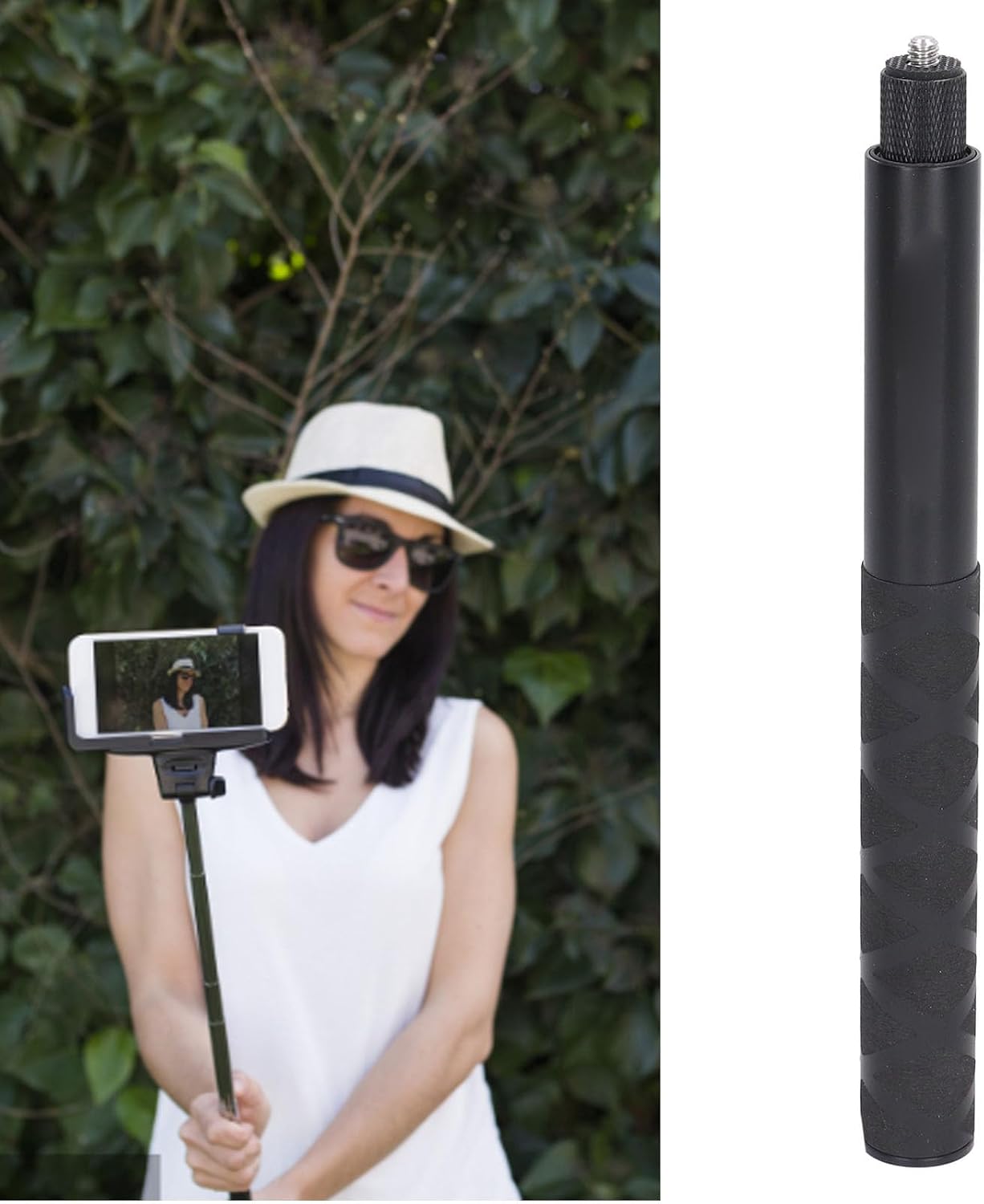 Action Camera Selfie Stick, Aluminum Alloy Selfie Stick Tripod, Extendable Selfie Stick for 360X3 GO 2 ONE RS X2 R X