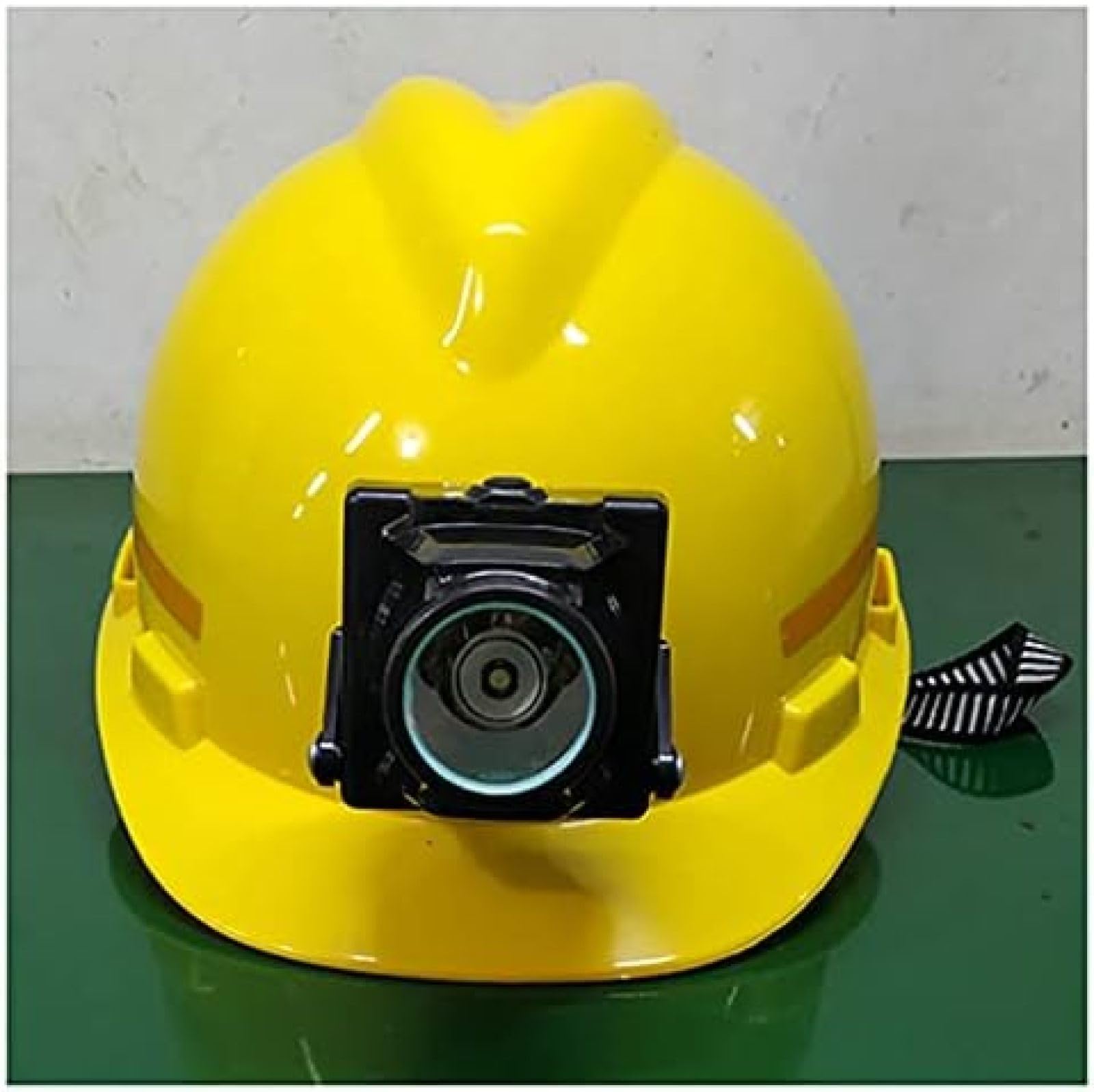 LED Light Helmet Waterproof Miner's Lamp Helmet ABS Material + LED Light White Light 300 Meters Range Anti Smashing And Anti Collision Use In Mines Construction Sites,Yellow,outstanding78