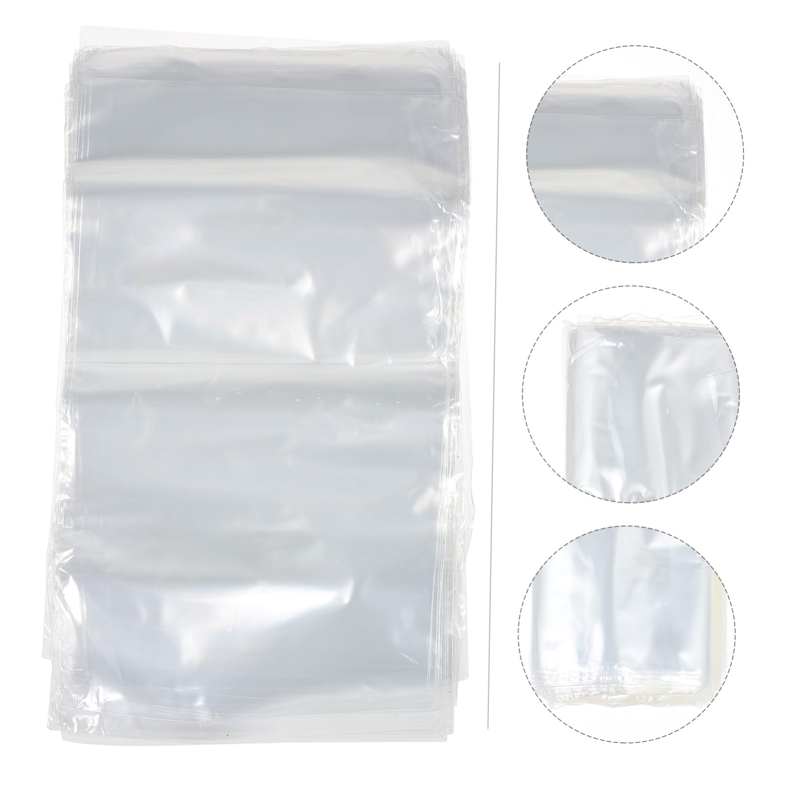Cabilock 200 pièces Sachets Shrink Wrap Transparent Pochette Emballage Film Rétractable pour Cadeaux Bijoux Cosmétiques