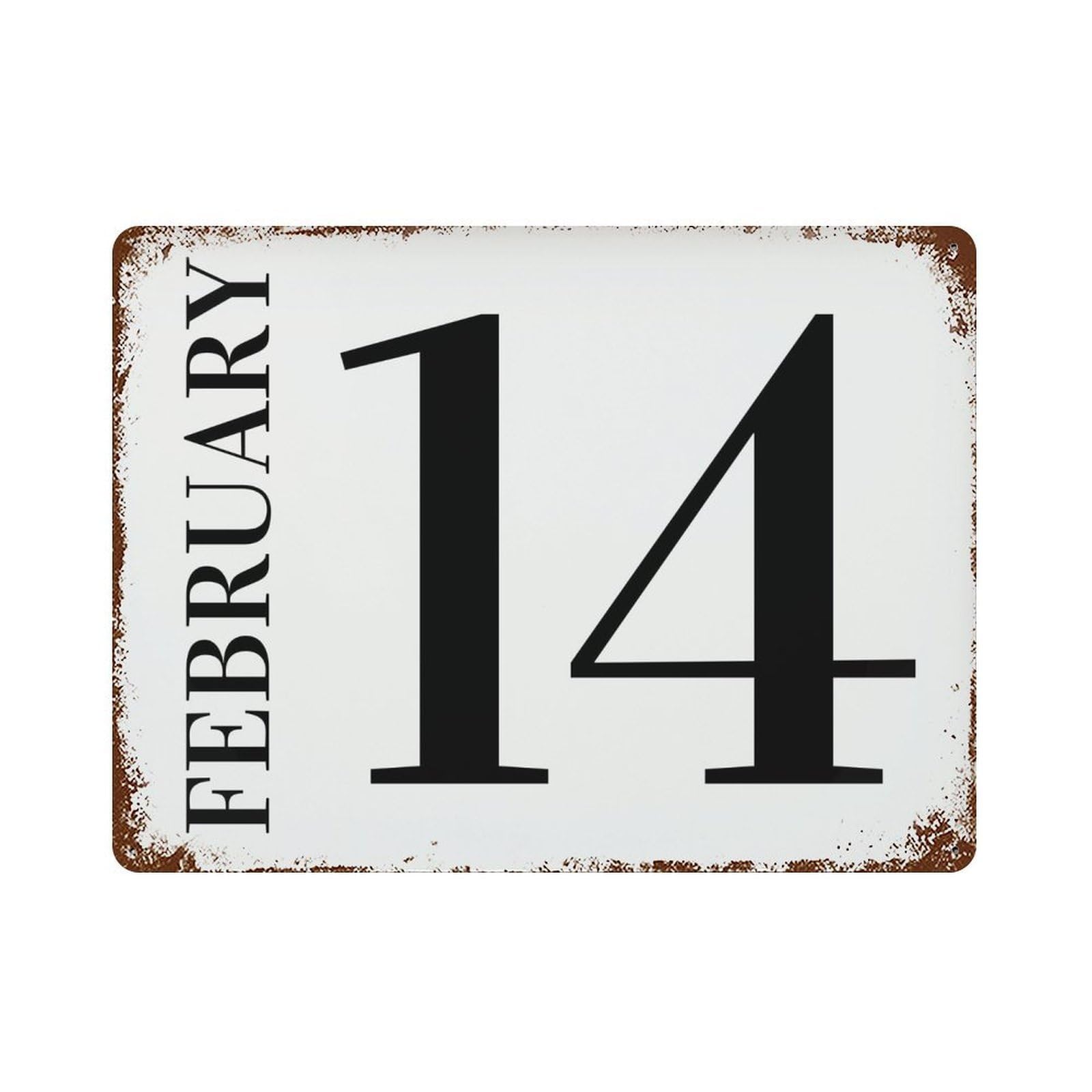 xiaoxiaoshen February 14 Valentine Day Wall Decor Art Metal Tin Poster Modern Home Decor Art Home Bar Shop Decorations Vintage Sign 30x40cm