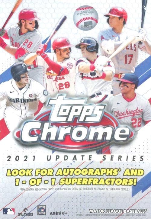 Amazon.com: 2021 Topps Chrome Update Baseball HUGE Factory Sealed