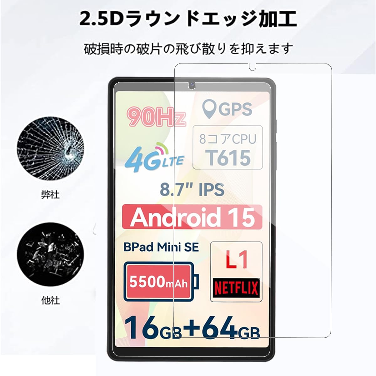 Amazon.co.jp: 【NSFN】2枚入り BNCF Bpad Mini SE/Bmax I8 Plus