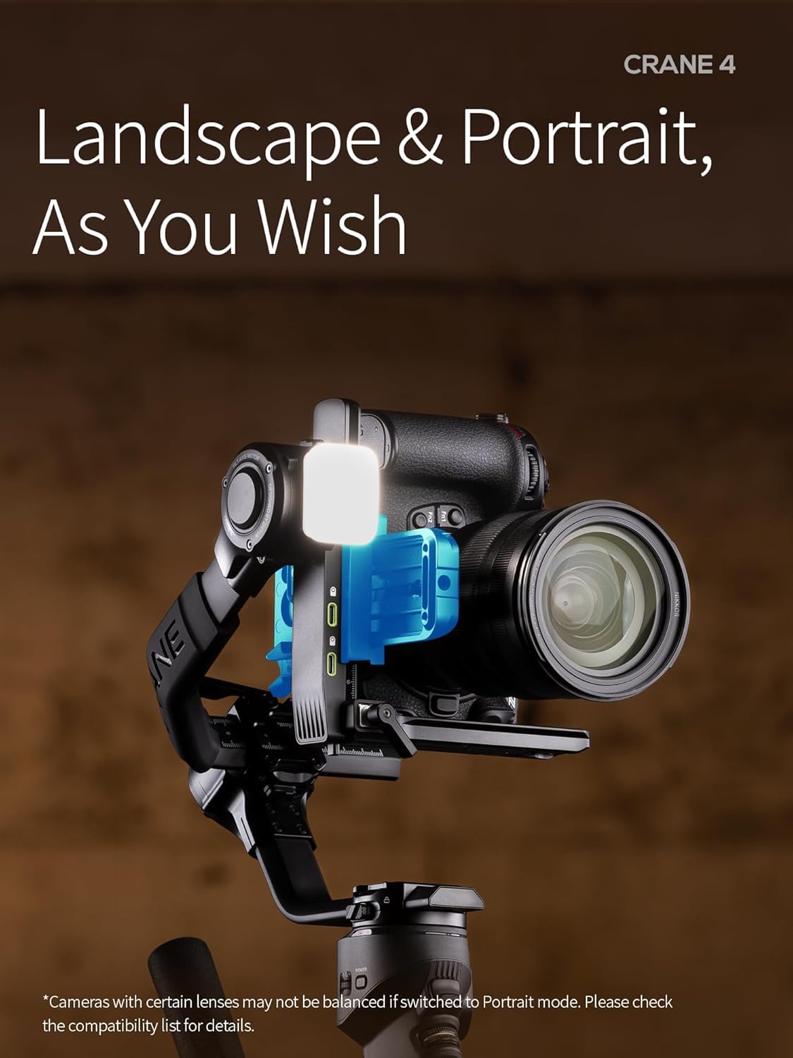 Amazon | 【国内正規保証品】 ZHIYUN カメラ用ジンバル CRANE 4 内蔵