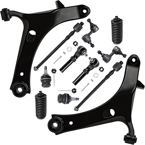 Miniatura 67 de Detroit Axle - Kit de suspensión delantera 2WD para Ford F-150 2004-2005, 2 brazos de control superiores, 2 rótulas inferiores, 2 barras