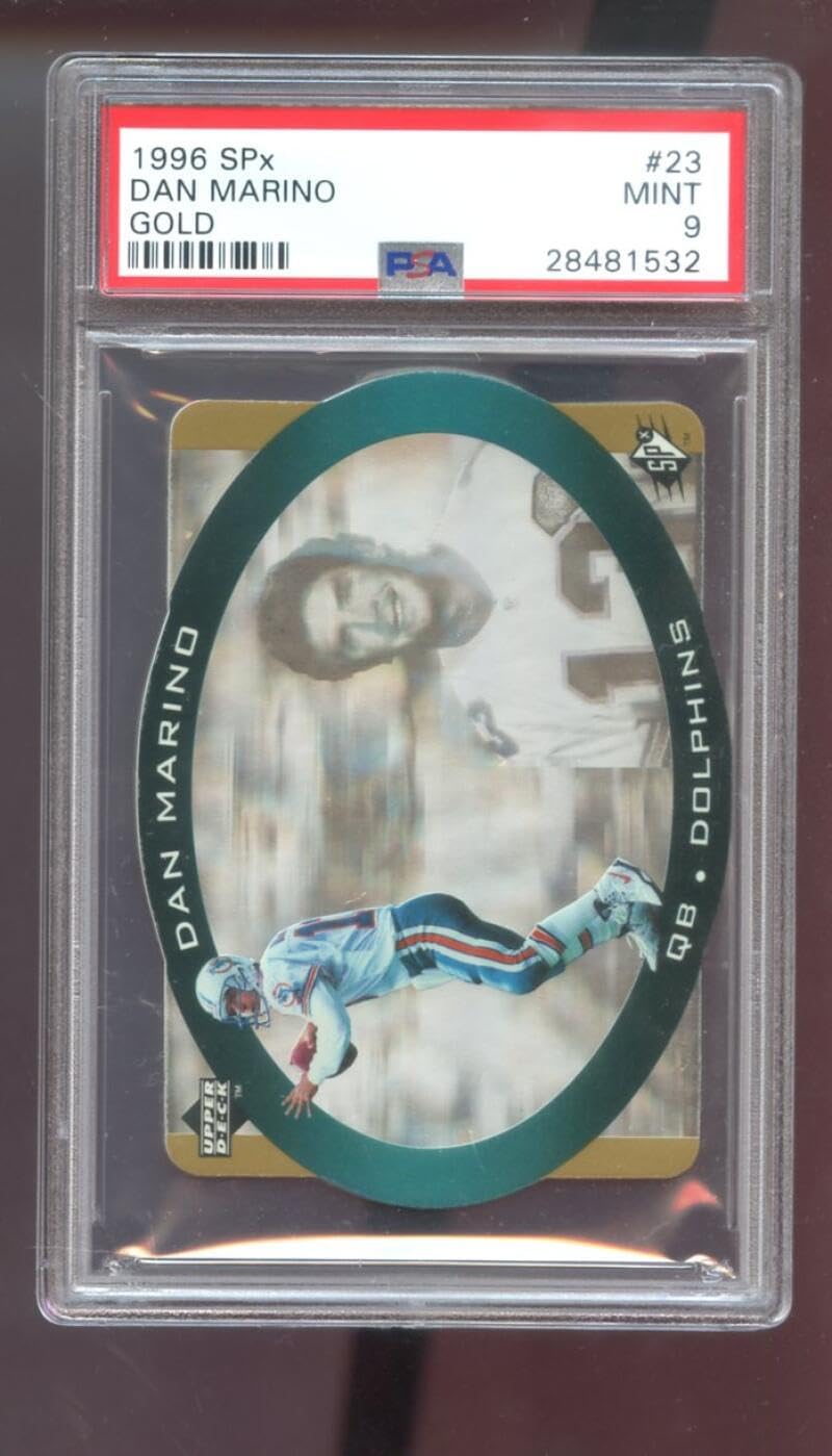1996 Upper Deck SPx Gold #23 Dan Marino PSA 9 Graded Football Card NFL Miami Dolphins
