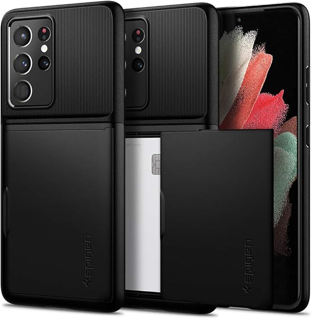 Spigen Slim Armor CS Case Compatible with Samsung Galaxy S21 Ultra - Black