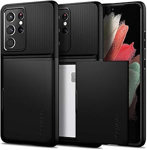 Spigen Slim Armor CS Designed for Galaxy S21 Ultra Case (2021) - Black