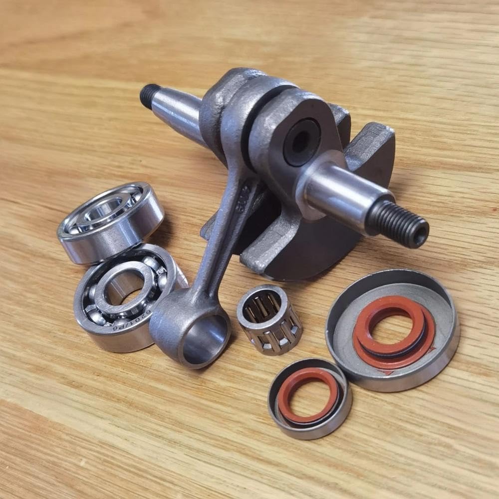 Cigüeñal FS220 con cojinete y retenes de Aceite, Compatible desbrozadoras FS180, FS280(Crankshaft Set)