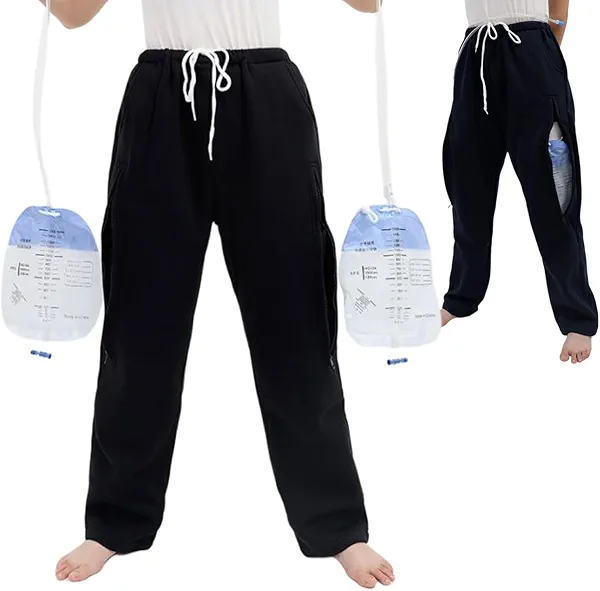 Catheter Leg Bag Pants, Urine Bag Holder Pants for Men/Women