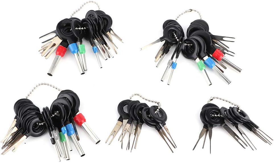 Terminal Removal Tool Kit, 70Pcs Car Terminal Removal Tools, Pin Removal Tool Ejector Wire Extractor Kit for Automotive Repairing