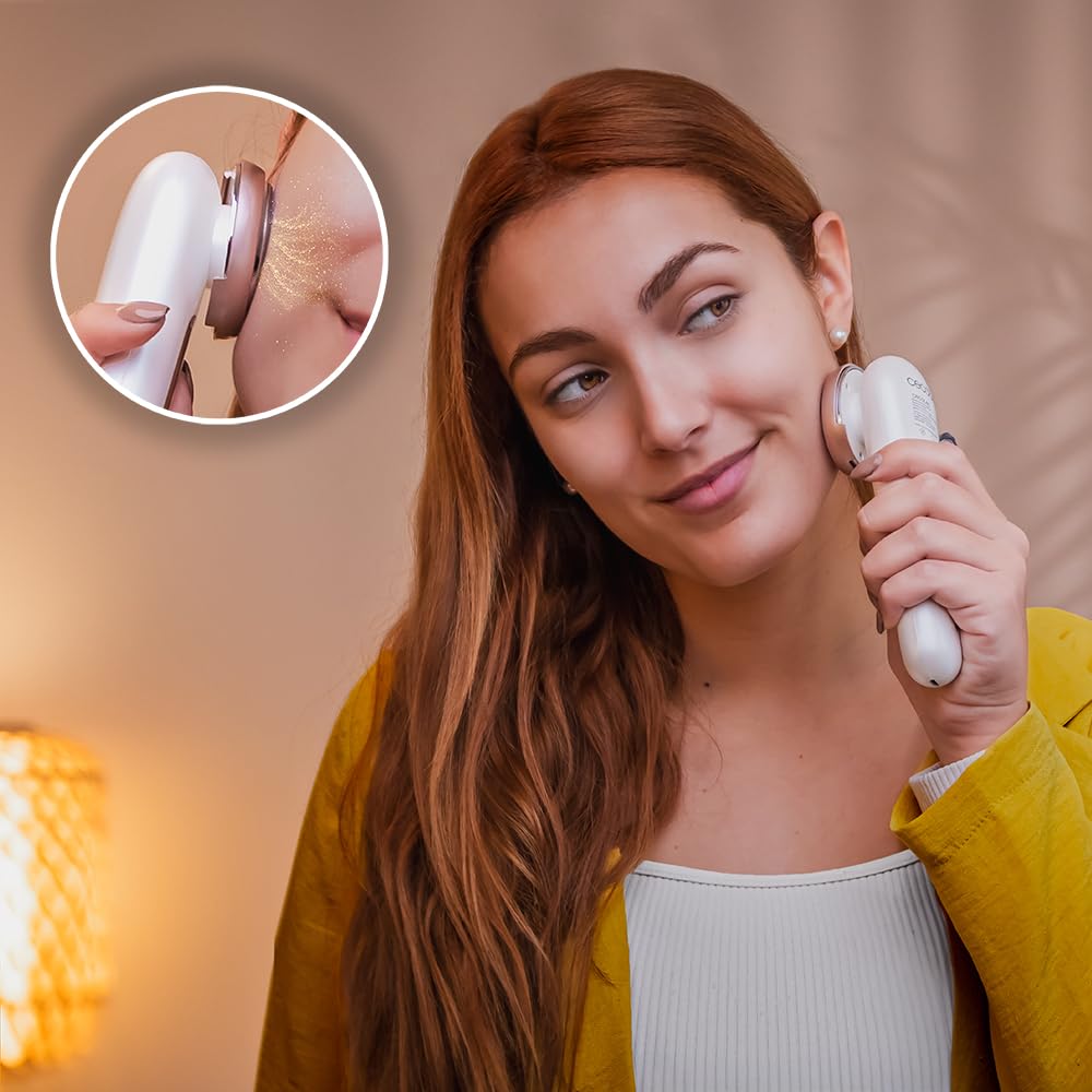 Cecotec Massaggiatore viso FaceCare LightSonic, 3 Modalità, Tecnologia Ionica, Tecnologia di Elettrostimolazione EMS, 5 Livelli di Intensità, Schermo LCD, Autonomia di 60 minuti