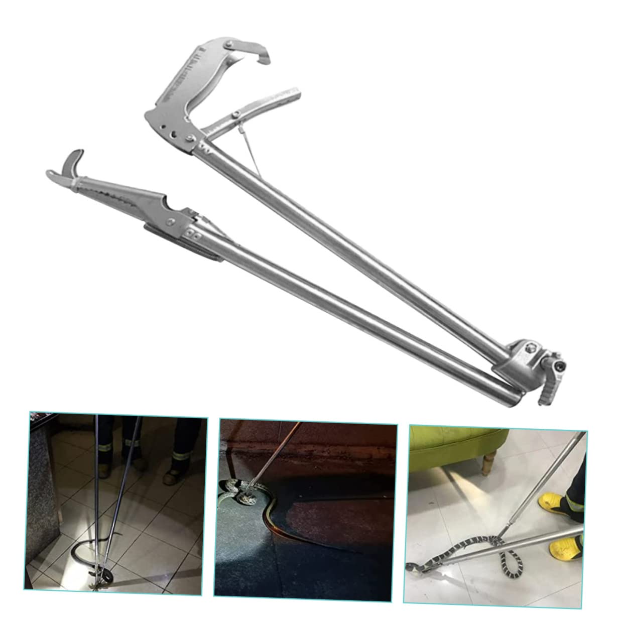 Pinze Design Forbice Antiscivolo in Acciaio Inossidabile per Granchi, Lombrichi e Rifiuti