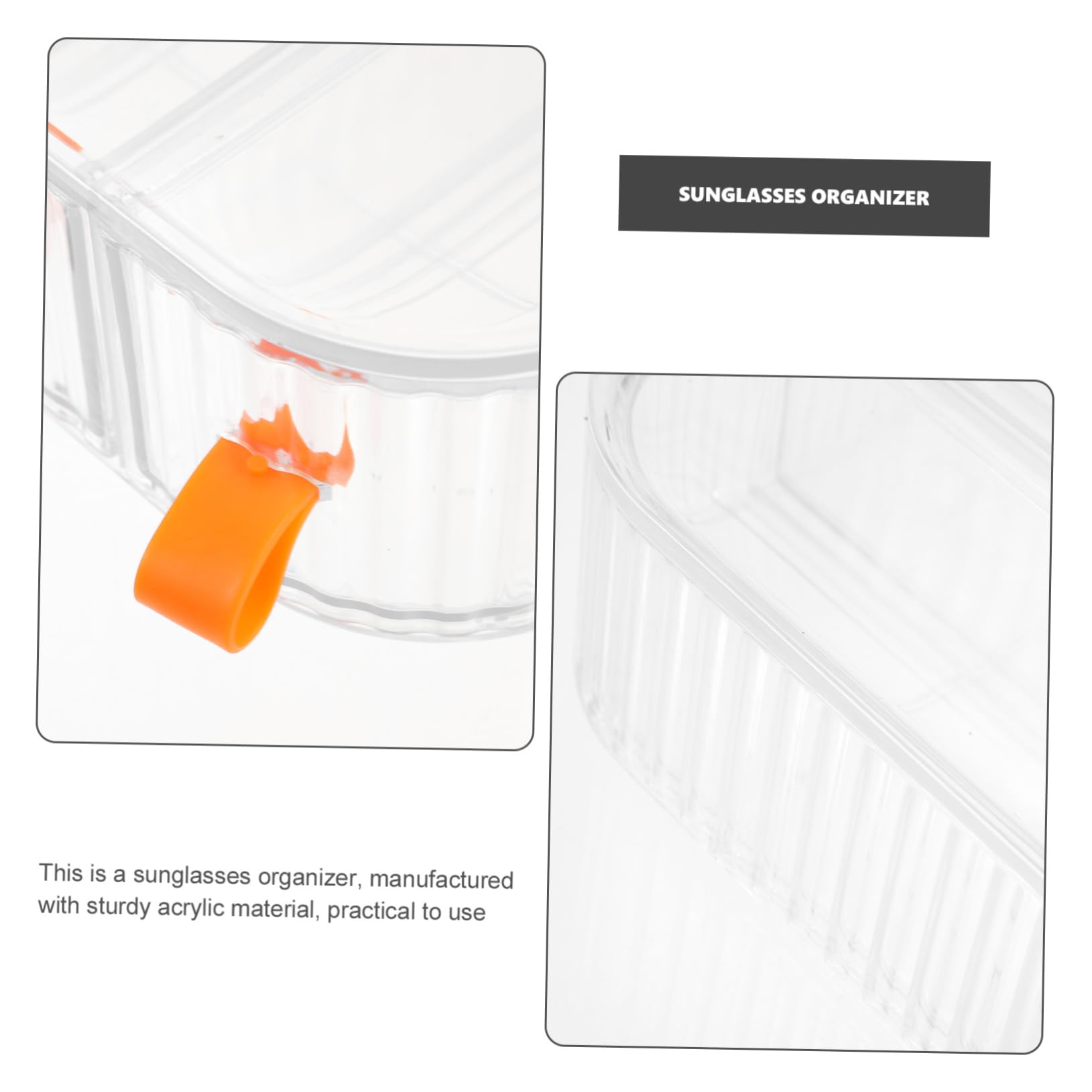 boîte de Rangement pour Lunettes étagère Coupe de Stockage de Lunettes Porte-Lunettes organisateurs étui à Lunettes tiroirs de Rangement en Acrylique Transparent