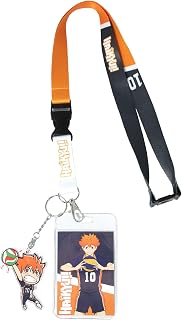 Haikyu!! Shoyo Hinata Merch ID Badge Holder Breakaway Lanyard w/Acrylic Keychain